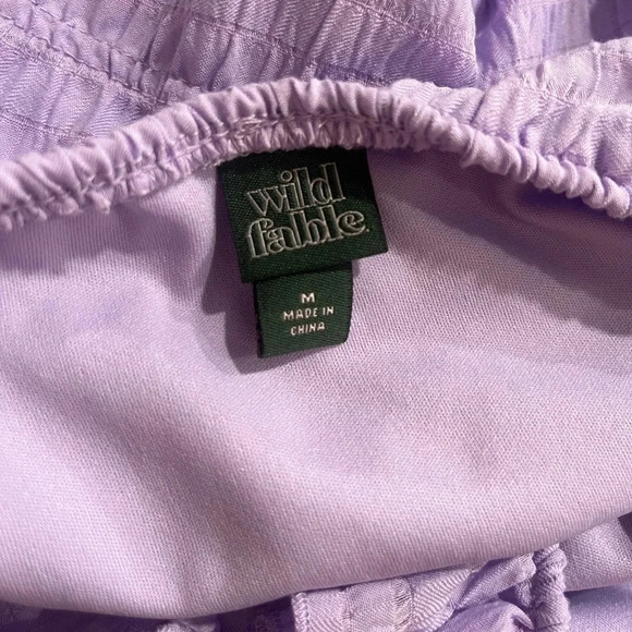 Women's Ruffle Tiered Skater Dress | Wild Fable | Target | Lavender | Size M - Picture 12 of 12